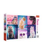 Puzzle 1000 Neon Color Line - Super cats TREFL