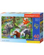 Puzzle 40 maxi - Jungle Animals CASTOR