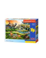Puzzle 100 World of Dinosaurs CASTOR