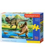 Puzzle 70 Tyrannosaurus vs Triceratops CASTOR