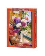 Puzzle 1000 Still life with hydrangeas CASTOR