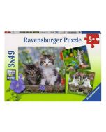 Puzzle 3x49 Kocięta