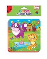 Miękkie magnetyczne puzzle Kotki na wsi
