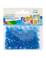 Cekiny transparentne 8mm niebieski