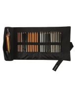 Etui czarne na kredki 24szt