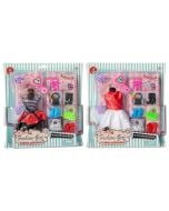 Sukienka dla lalek z akcesoriami mix