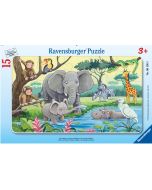 Puzzle 15 Afrykańskie zwierzęta