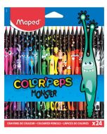 Kredki Colorpeps Monster trójkątne 24 kol MAPED