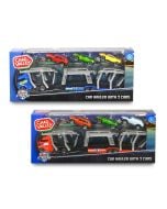 City Laweta z 3 samochodami mix