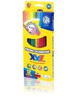 Kredki ołówkowe hexagonalne 12 kolorów ASTRA