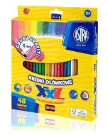 Kredki ołówkowe hexagonalne 48 kolorów ASTRA