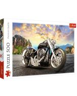 Puzzle 500 Czarny motocykl TREFL