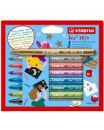 Flamastry Trio Deco 8 kolorów STABILO