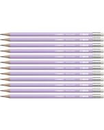 Ołówek Swano Pastel HB z gumką lilia (12szt)