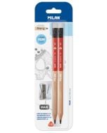 Ołówek maxi HB z gumką 2szt + temperówka maxi