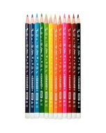 Kredki ołówkowe trójkątne 12 kolorów