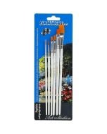 Pędzle artystyczne syntetyczne mix 6szt