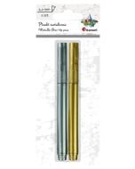 Pisak metaliczny złoty + srebrny