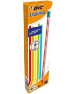 Ołówek Evolution z gumką Stripes 646 HB (12szt)
