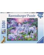 Puzzle 150 Jednorożec o zachodzie słońca