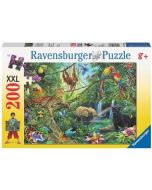 Puzzle 200 Zwierzęta w dżungli XXL