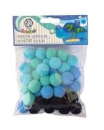 Pompony dekoracyjne 20mm - Błękitna laguna ASTRA