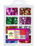 Cekiny 8mm zestaw metaliczny 8 kolorów