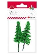 Drzewka plastikowe choinki 2szt