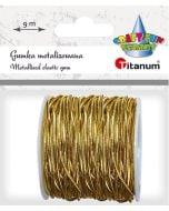 Gumka metalizowana 2mmx9m złota