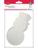 Piankowe bałwanki 116x222mm białe 10szt.