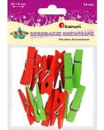 Klamerki drewniane 15szt