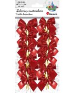 Kokarda materiałowa 50mm 12szt czerwona