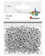 Koraliki plastikowe 40g srebrne