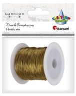 Drucik florystyczny 0,45mmx30m złoty