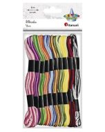 Mulina 8mm dwukolorowa 10 kolorów