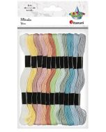 Mulina 8mm pastelowa 12 kolorów
