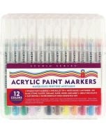 Markery akrylowe 12 kolorów