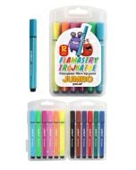 Flamastry trójkatne jumbo 12 kolorów w etui