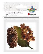 Kiść jagód z liściem żółte owoce 1szt