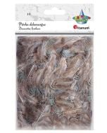 Piórka półpuch 3g bażant brązowo-szare