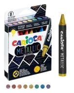 Kredki świecowe metaliczne 8 kolorów CARIOCA