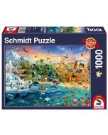 Puzzle PQ 1000 Królestwo zwierząt G3
