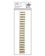 Drewniany płotek 90 cm 30x7x2mm 3szt