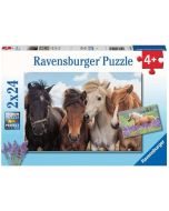 Puzzle 2x24 Konie