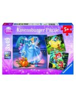 Puzzle 3x49 Królewna Śnieżka, Kopciuszek i Arielka