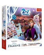 Frozen 2 2w1 Chińczyk - Węże i drabiny TREFL