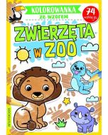 Kolorowanka ze wzorem. Zwierzeta w ZOO
