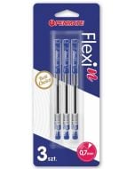 Długopis Flexi N niebieski 3szt PENMATE