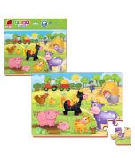 Piankowe puzzle A4. Zabawne obrazki. Farma