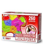 Puzzle 260 edukacyjne Mapa Polski